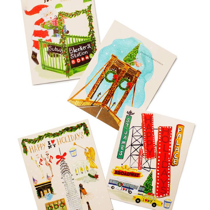 Elizabeth Grubaugh - Wholesale Stationery/Notecard Set - Holiday In New York Boxed Note Cards1