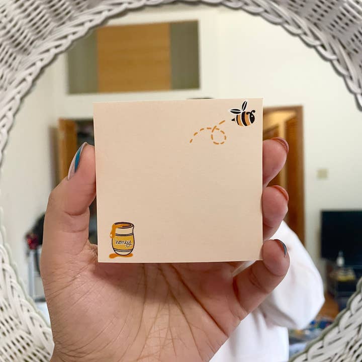 Honey Bunch Lettering - Wholesale Sticky Notes - Honey Bee & Honey Pot Sticky Notes2