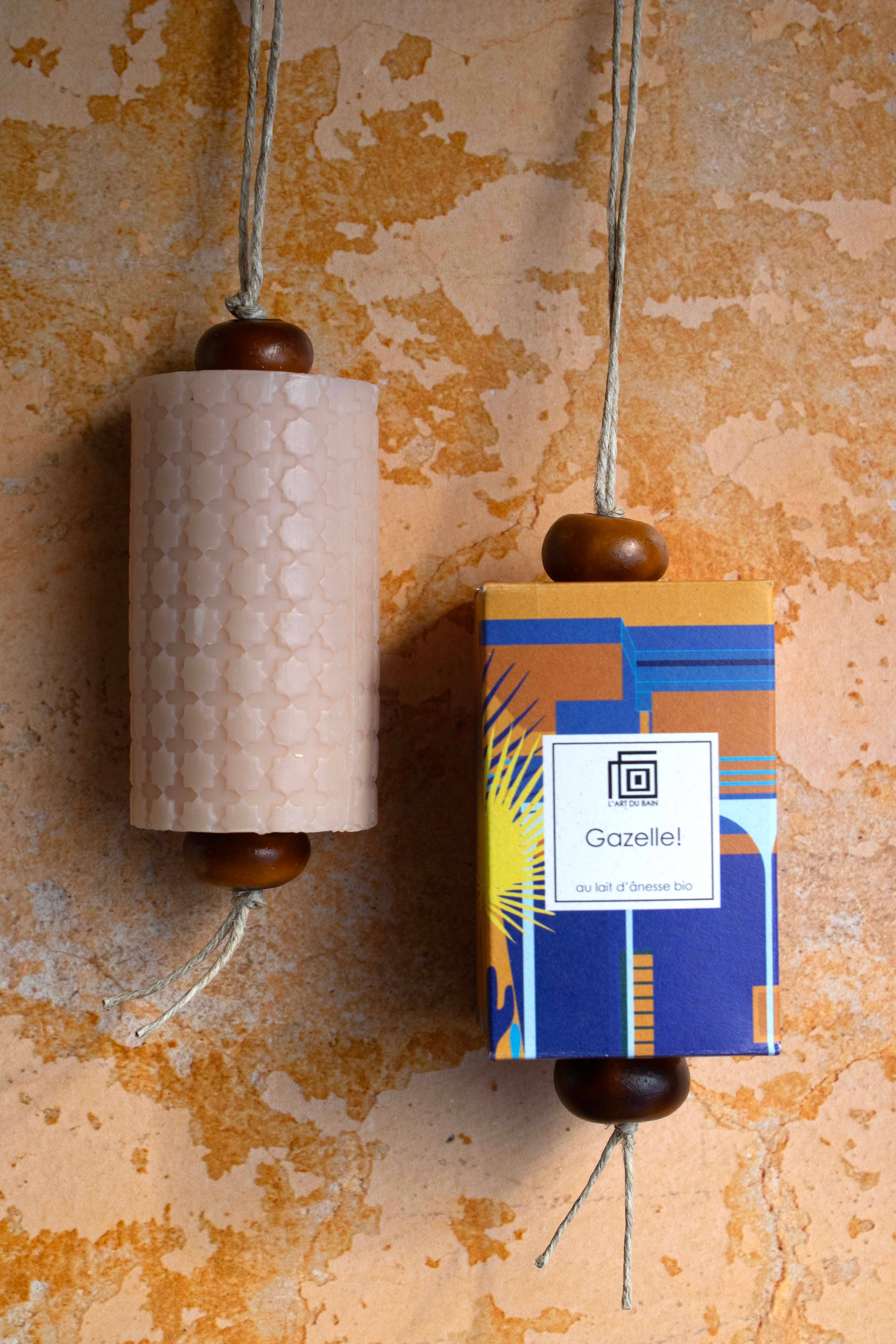 L'Art du Bain - Wholesale Bar Soap - Soap on rope “Gazelle!” Box0