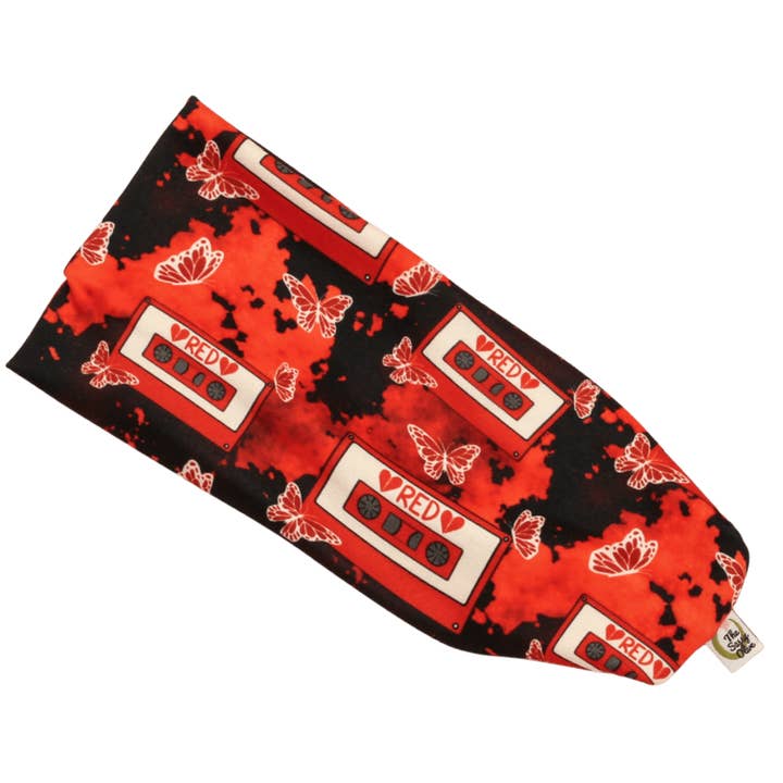 The Sassy Olive Handmade Headbands - Wholesale Fashion Headband - Women's - Red Cassette Stretch Headband1