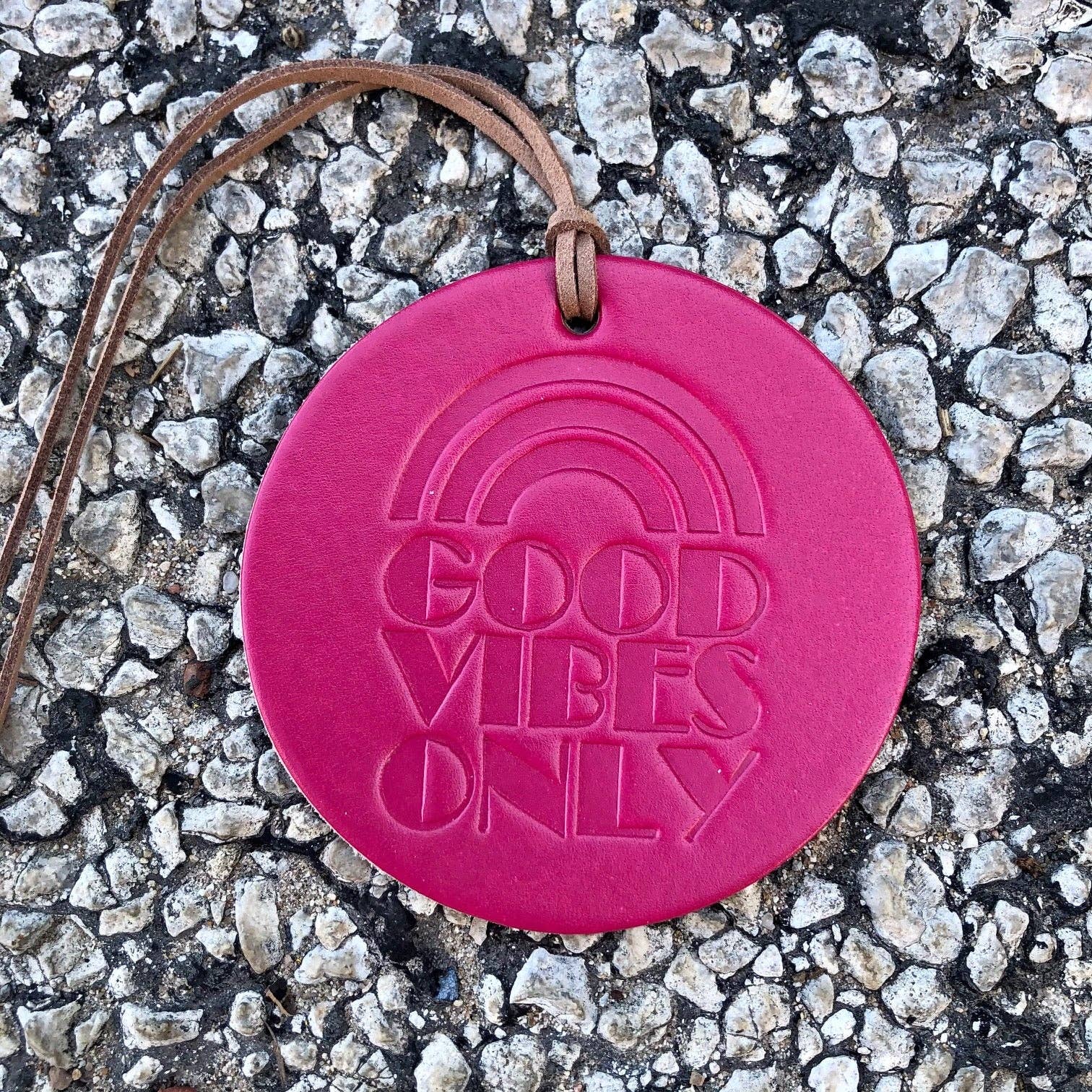 Callahan Leather Co. - Wholesale Car Freshener - Unisex - Good Vibes Only Air Flair2
