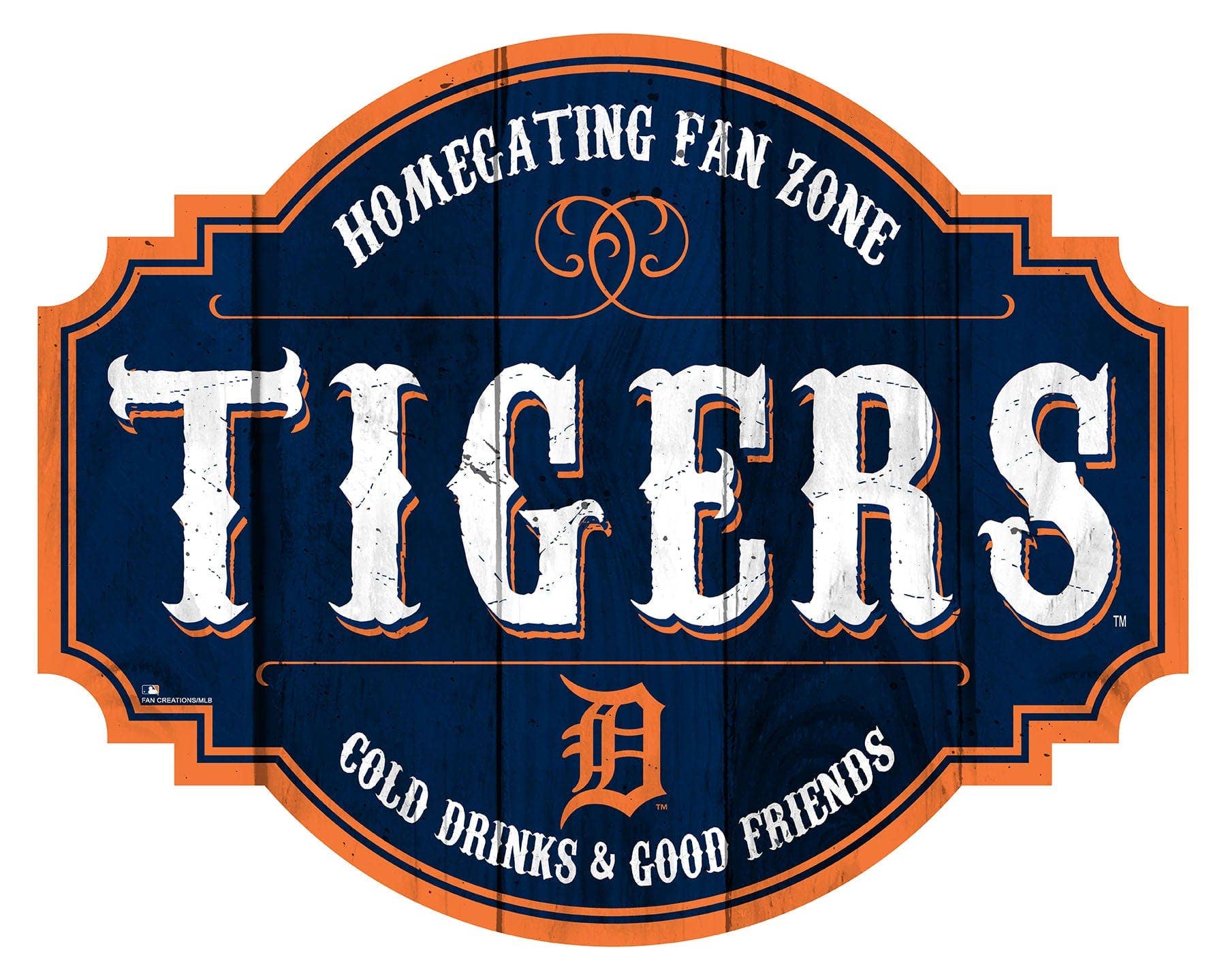Fan Creations - Wholesale Sign - Detroit Tigers Homegating Tavern 12in Sign0