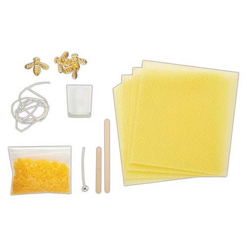 West Design Products - Wholesale DIY Craft Kit - Simply Make Beeswax Candle Making Kit (5pk) - Sheets1