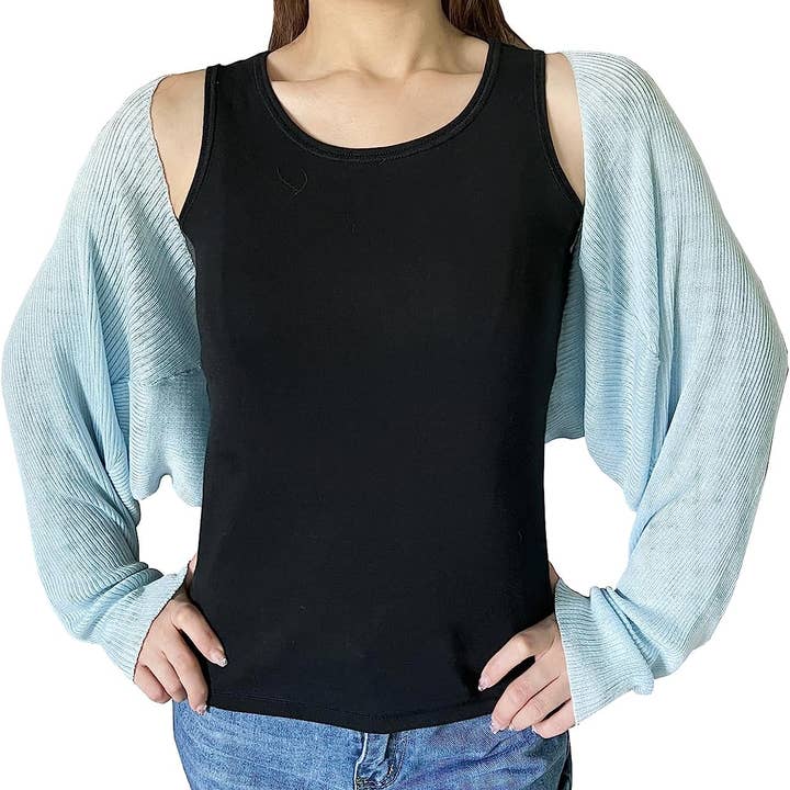 Fennco Styles – Engroshandel Cardigan - Dame – Ribstrikket cardigan bolero shrug8