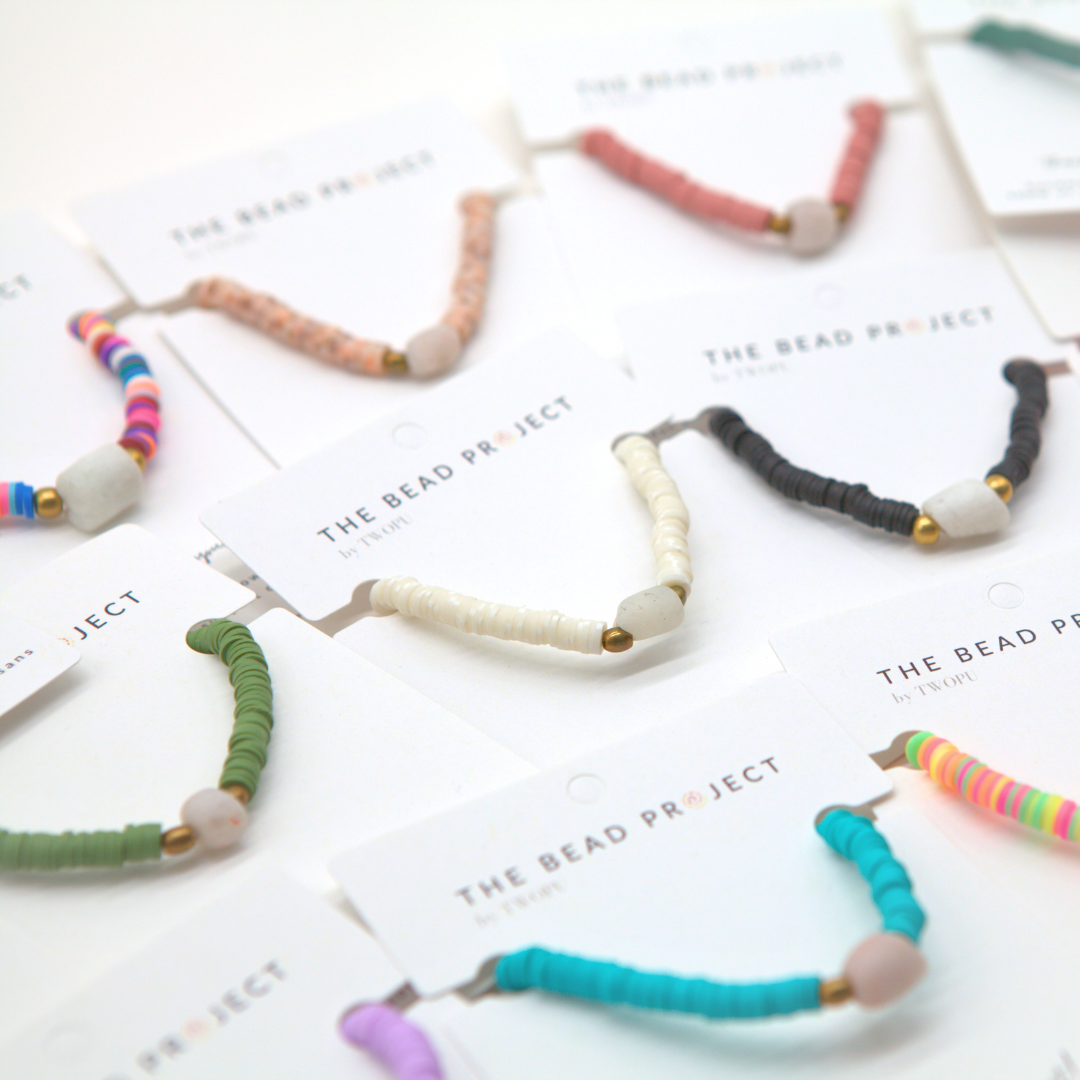 The Bead Project by TWOPU - Wholesale Beaded Bracelet - Vibe Bracelet | Heishi Beads & Recycled Glass Beads28