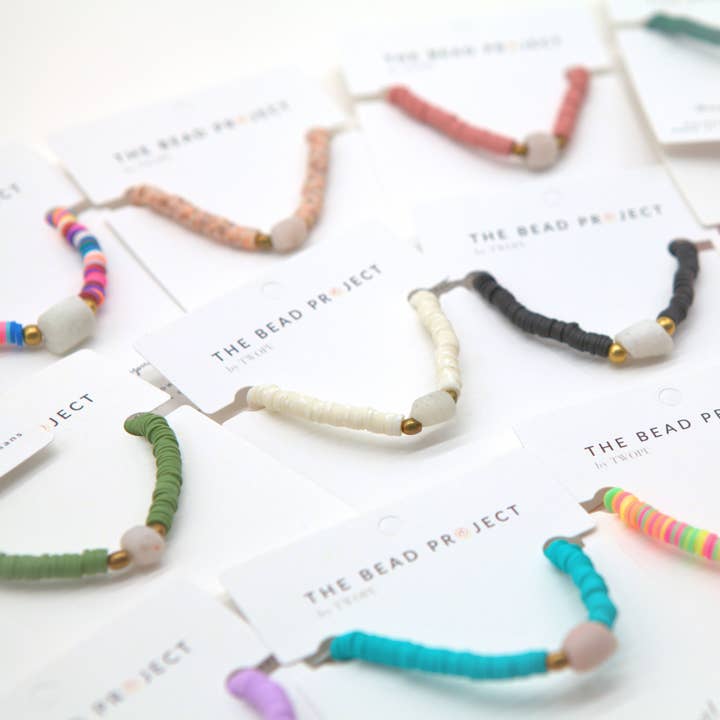 The Bead Project by TWOPU - Wholesale Beaded Bracelet - Vibe Bracelet | Heishi Beads & Recycled Glass Beads28