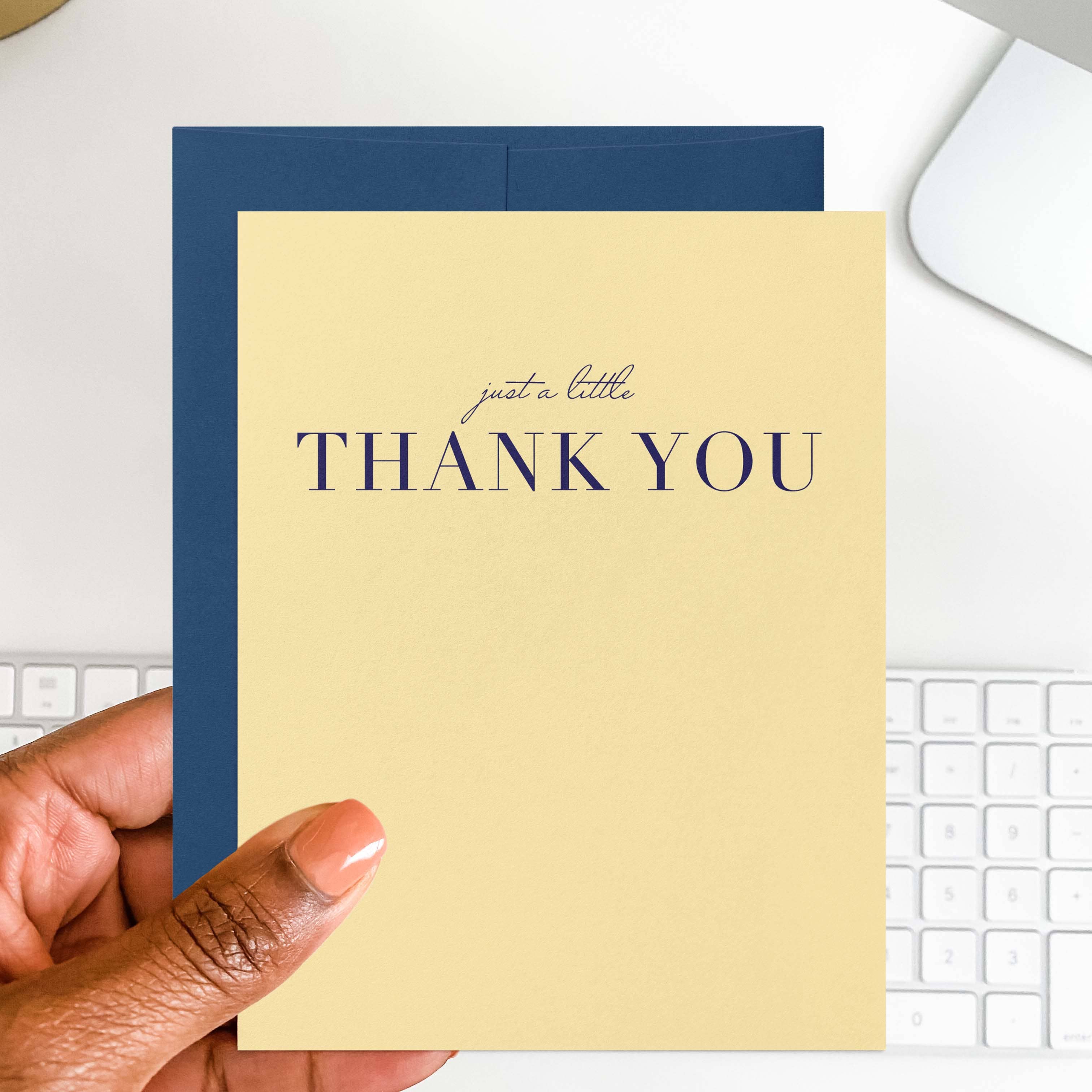Blú Rose - Wholesale Thank You Card - Just a Little Thank You Greeting Card Set | Box of 81