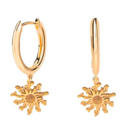 B.O. Crioulo Eguzkilore Flor do Sol Banhado a Ouro 18k por atacado de TALISMAN JEWELLERY (D&Fidanverdi, S.L.)