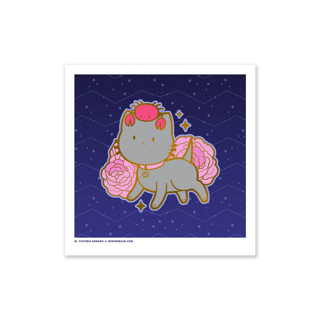 SHOURIMAJO - Wholesale Art Print - Art Prints Sassy Kitties Zodiac Kitties3