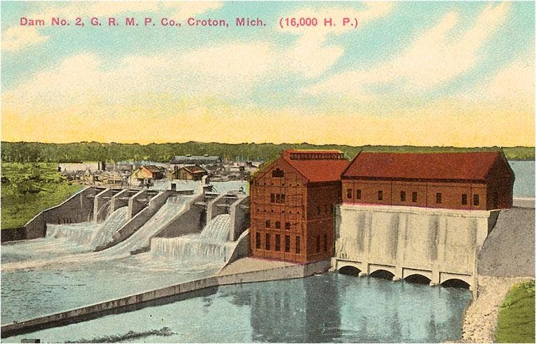 Found Image Press - Wholesale Magnet - Magnet MI-238 Dam, Croton0