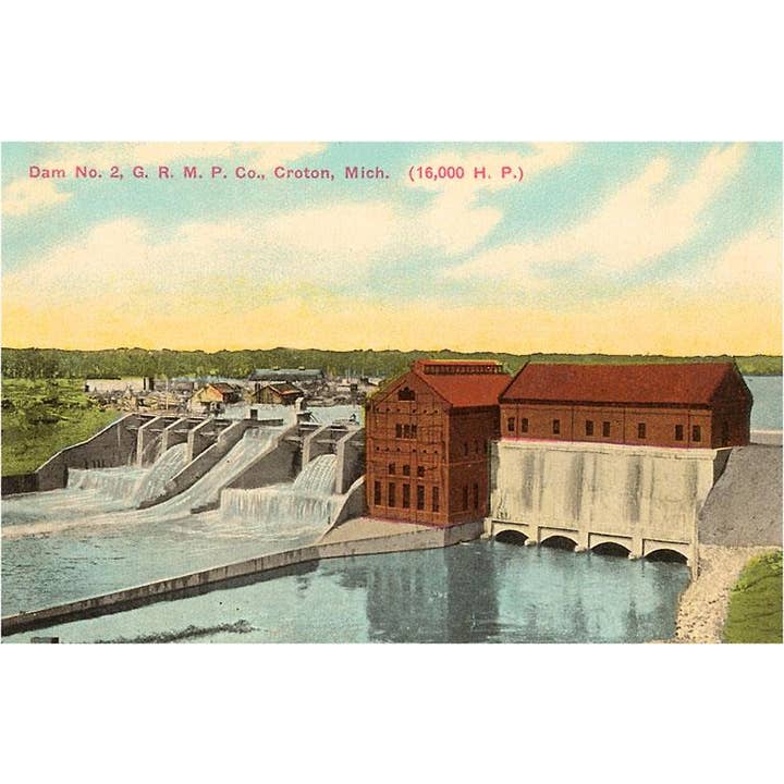 Found Image Press - Wholesale Art Print - Art Print MI-238 Dam, Croton