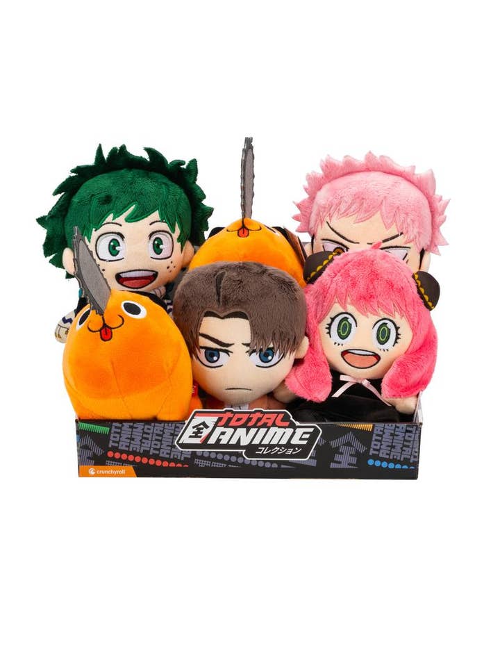 Total Anime 8 Inch Plush Assortment in 6pc Counter Display for wholesale by License 2 Play Toys
