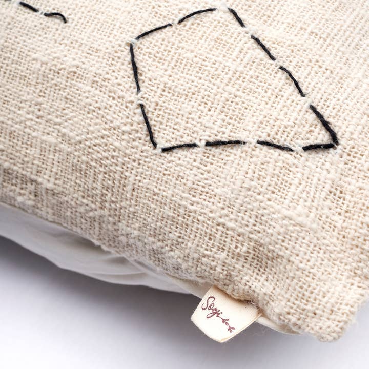 Soeji - Vendita all'ingrosso Fodera cuscino decorativo - Fodera per cuscino bianco 40x40 cm/50x50 cm SERAJA in cotone