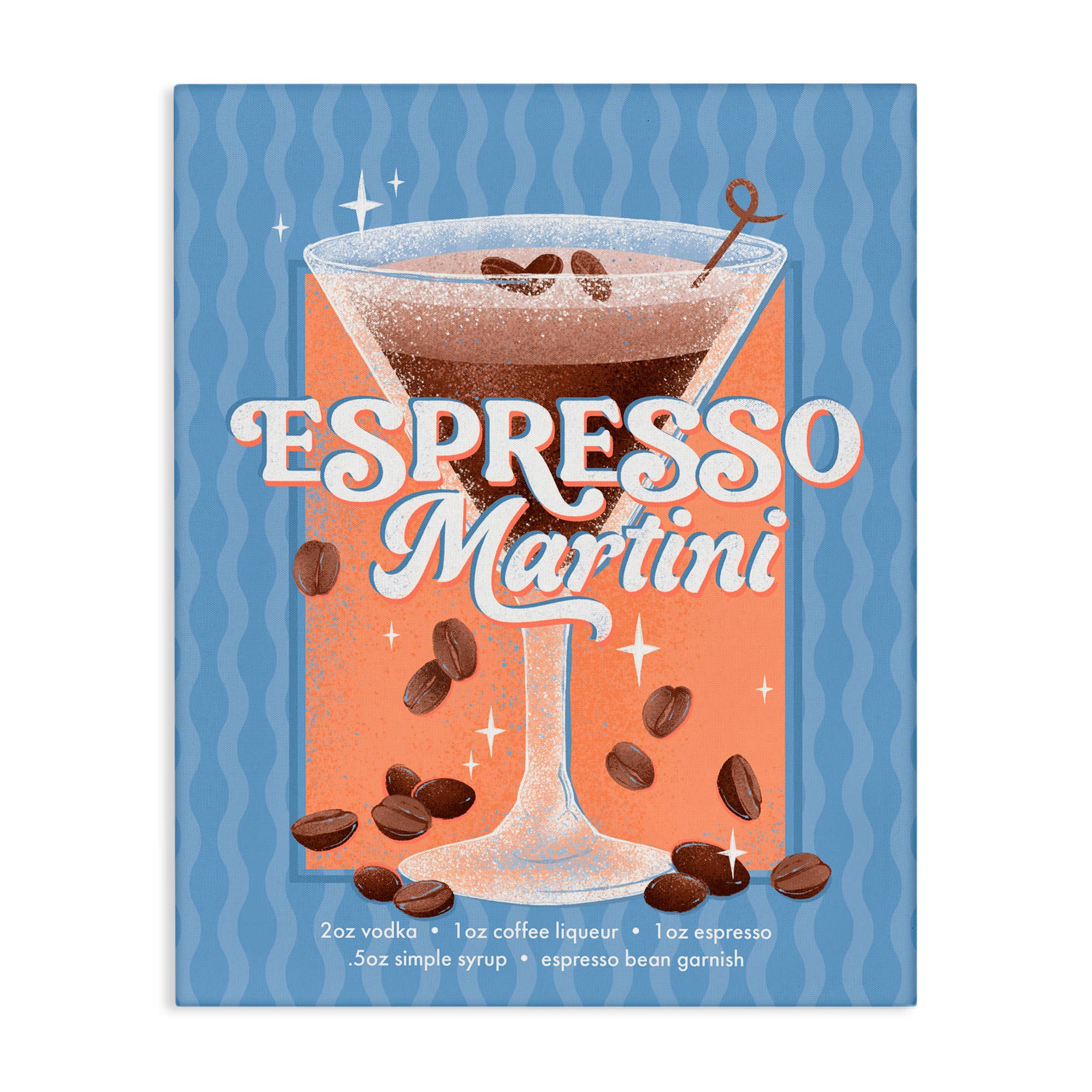 Stupell Industries - Wholesale Wall sign - Retro Espresso Martini & Recipe - Unframed Wall Art5