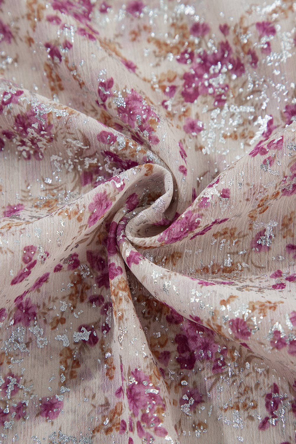 Rose Chemise à col en V avec col en V et manches Bishop en vente sur Faire10