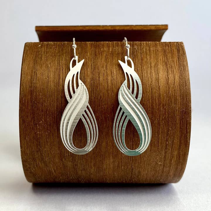 Embrace Silver Dangle Earrings for wholesale by Go Do Good
