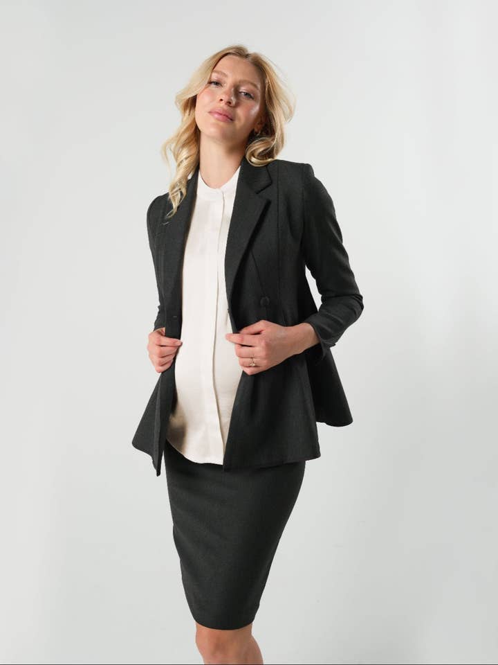 Nathalie Maternity Blazer (Regular & Petite) for wholesale by MARION