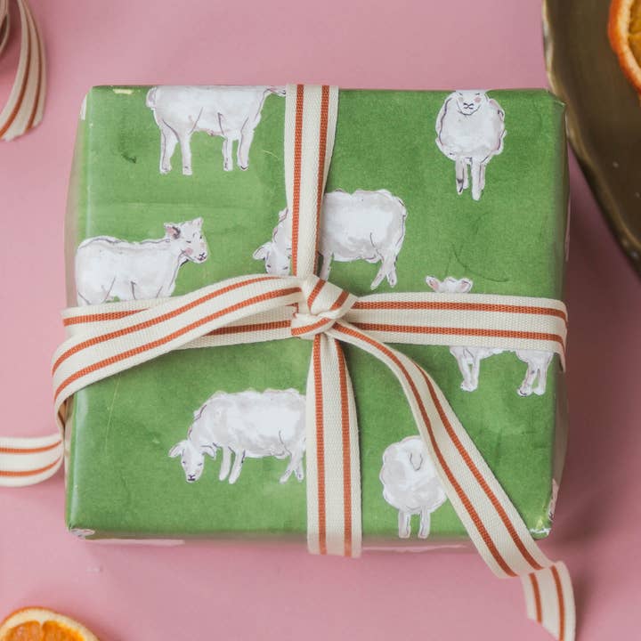 The Illustrated Life - Wholesale Flat Wrap - Sheep Wrapping Paper0