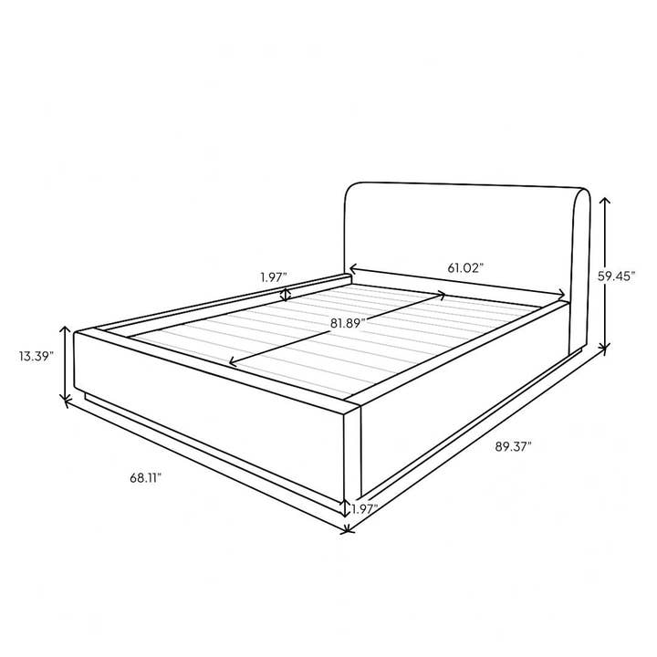 Style In Form - Wholesale Bed - Faye Queen Bed - Off White11