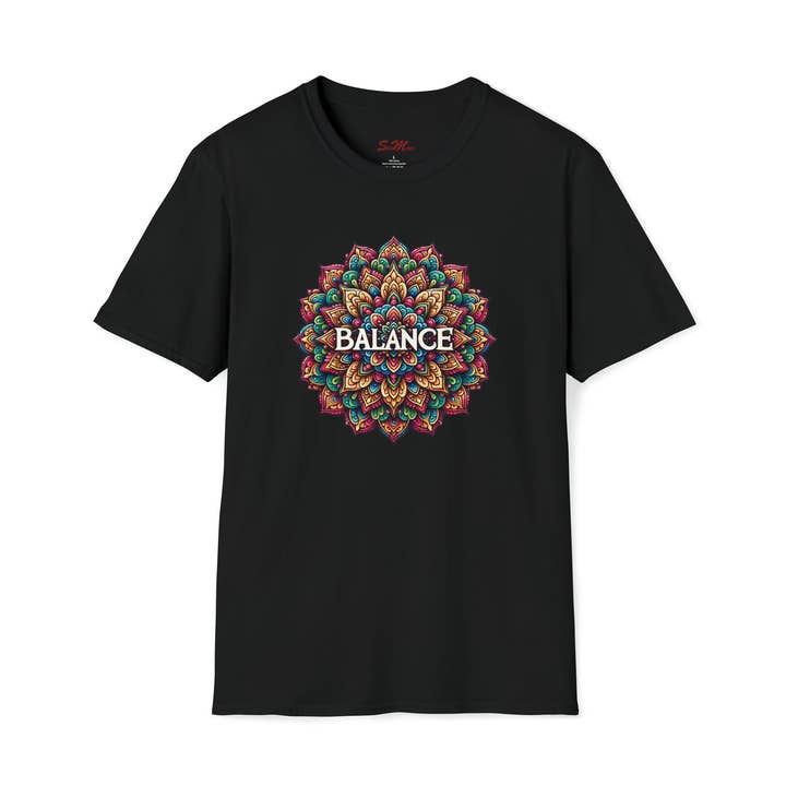 T-shirt Softstyle unisex BALANCE FRONT per la vendita all'ingrosso da parte di StickMuze