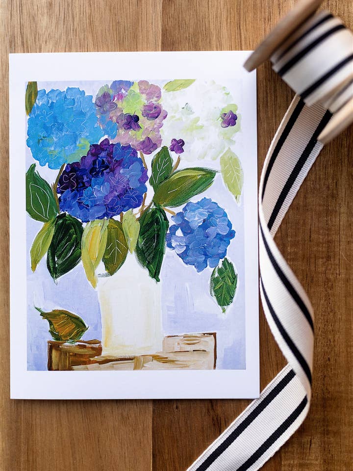 Cartão de felicitações de glicínias por atacado de Rachel Cordaro