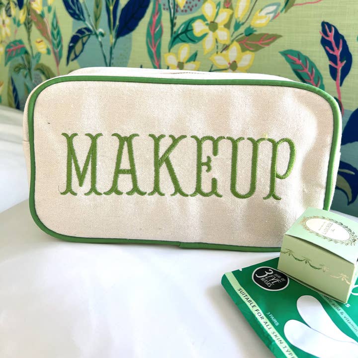 KENZKUSTOMZ - Wholesale Makeup/Cosmetic Bag - Makeup - Green Canvas Large