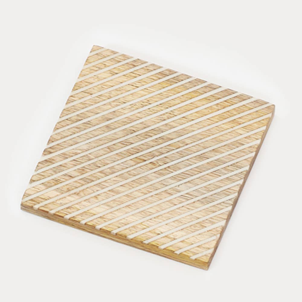 ExpoBazaar - Wholesale Coasters - Wood Coaster Set | Assorted Design Coasters | Pack of 48