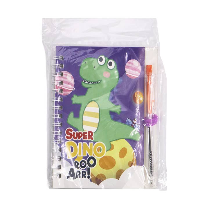 ASSORTED Dinosaur A6 Spiral Bound Notebook With Pen for wholesale on Faire2
