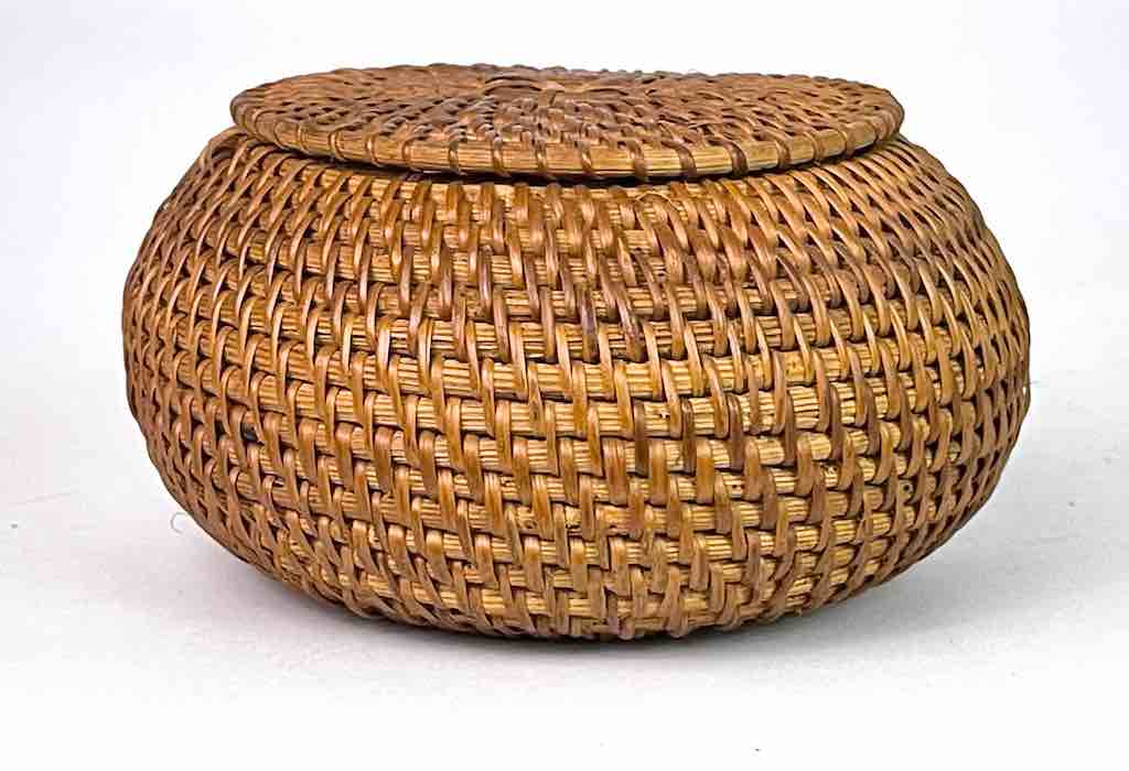 The Niger Bend - Wholesale Basket - Small Vietnamese Rattan Covered Basket - 3 sizes8