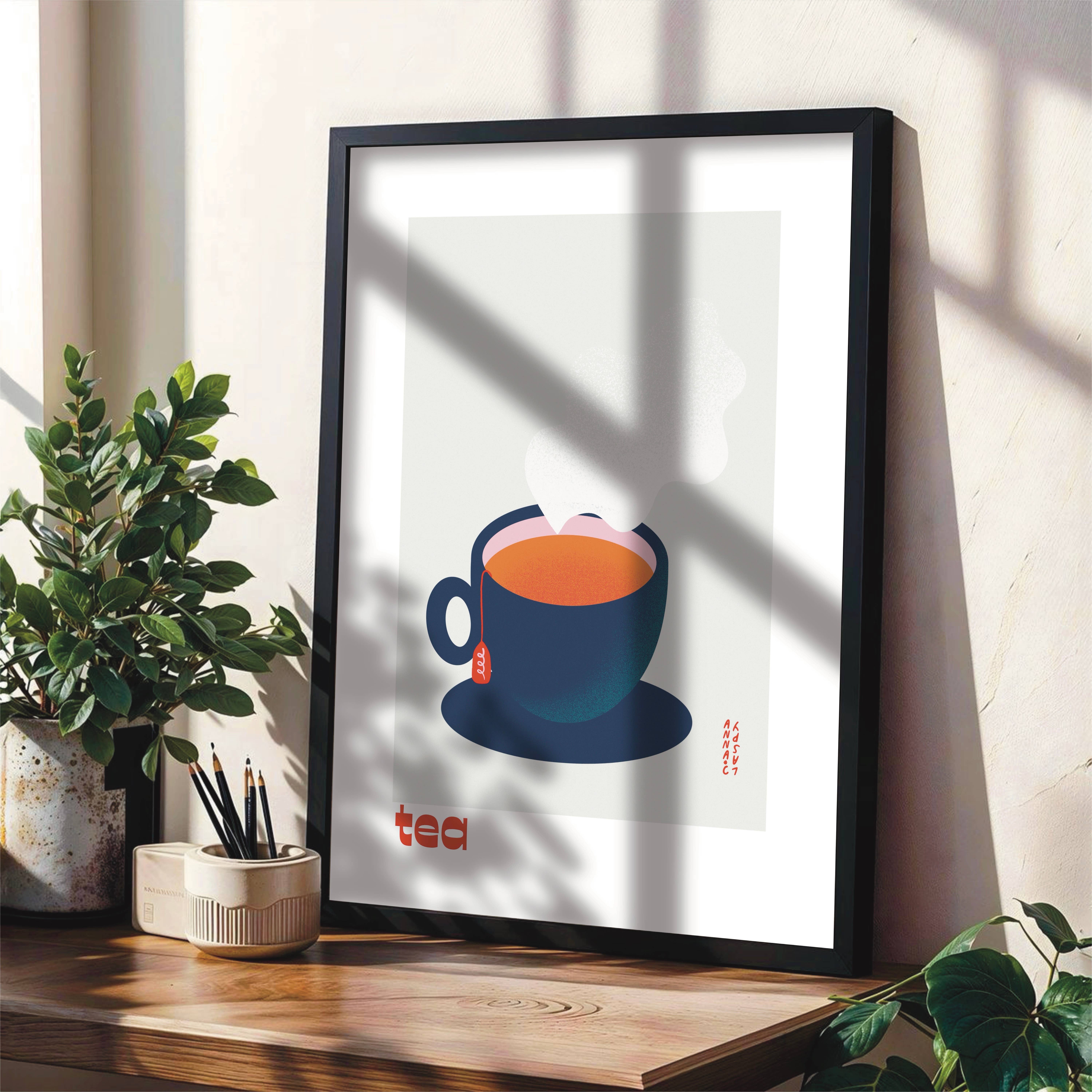 Claspy Creates - Wholesale Art Print - Tea | 9x12" Archival Art Print2