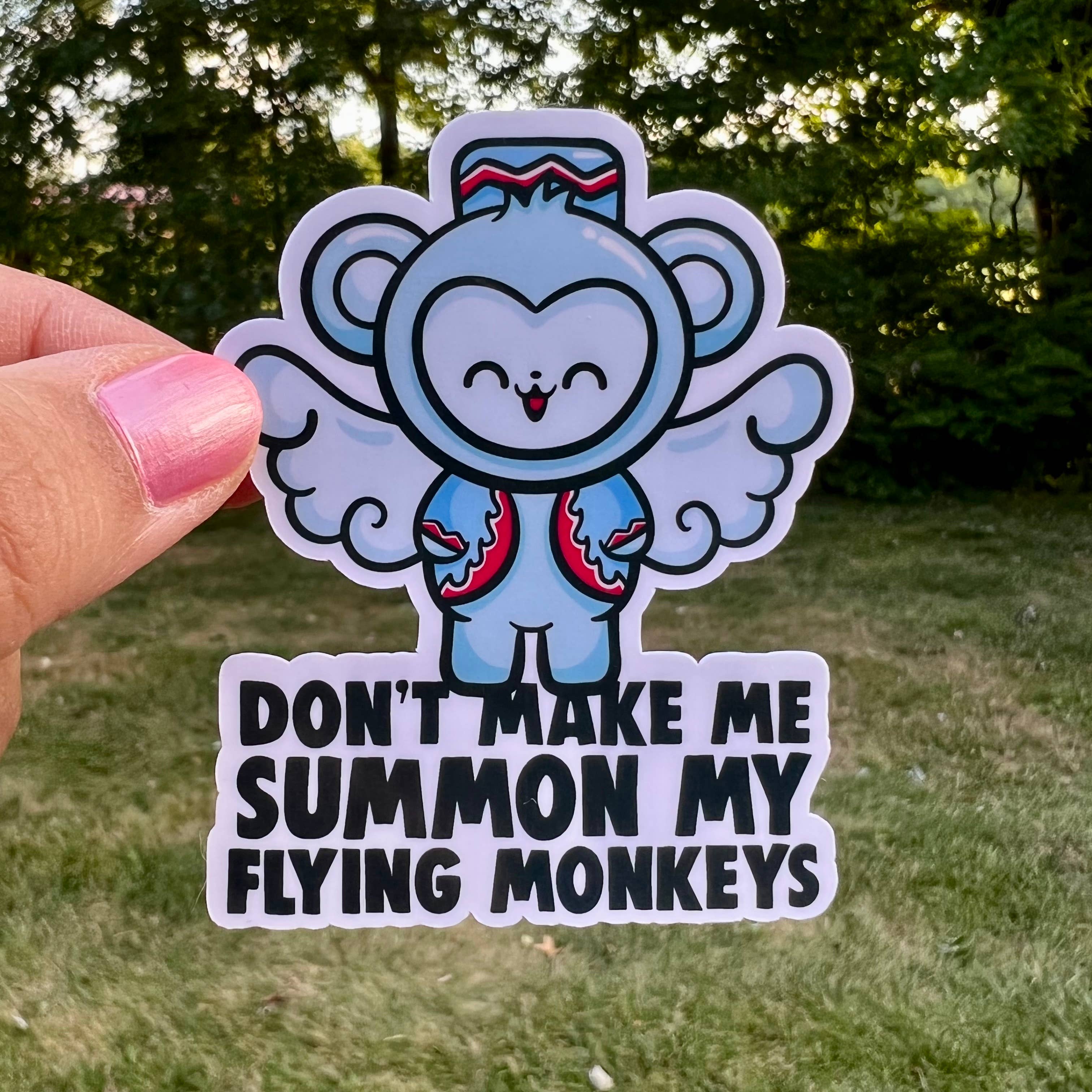 Fishbiscuit Designs - Wholesale Sticker - Flying Monkeys Sticker