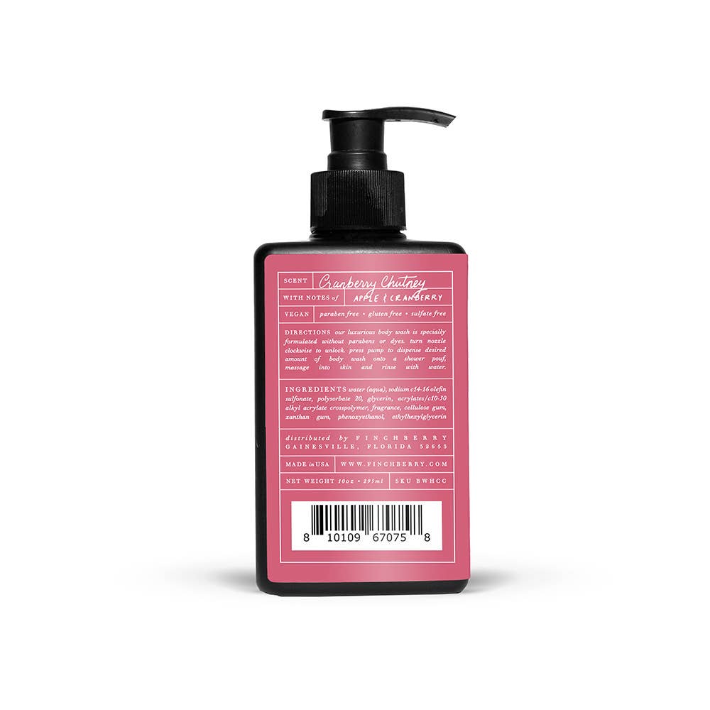 FinchBerry - Wholesale Body Wash/Shower Gel - Cranberry Chutney Moisturizing Holiday Body Wash2