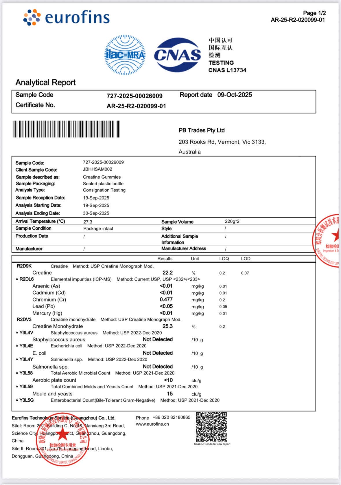 Natures Basket – wholesale Oral supplement/vitamin – Nature's Basket Pure Creatine Gummies Lab Approved5