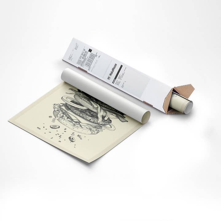 MokaMouse - Wholesale Art Print - Burger à l'intérieur2