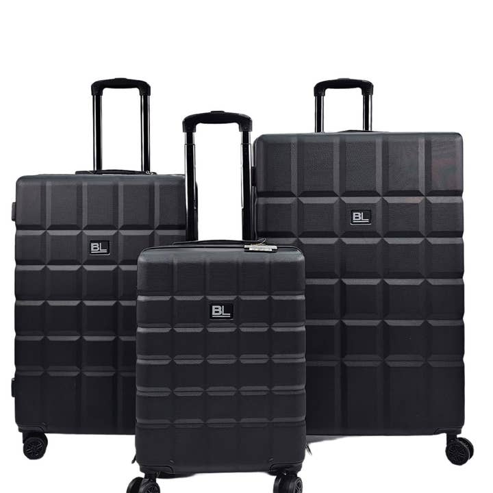Hard Shell Classic 4 Wheel Travel Suitcase Set for wholesale by Infinity Leather (Upperclass Fashions Ltd)