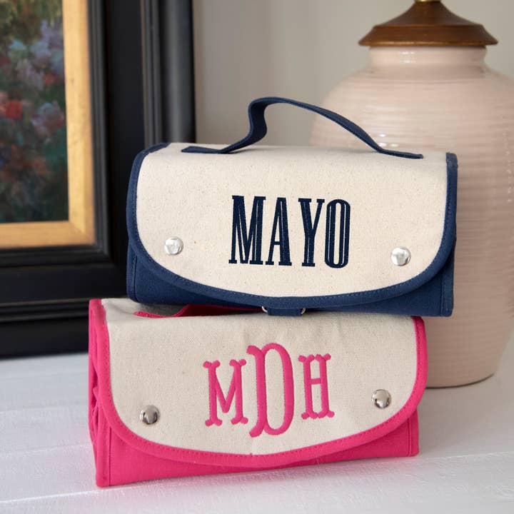 Mainstreet Collection - Wholesale Makeup/Cosmetic Bag - Canvas Roll Up Cosmetic