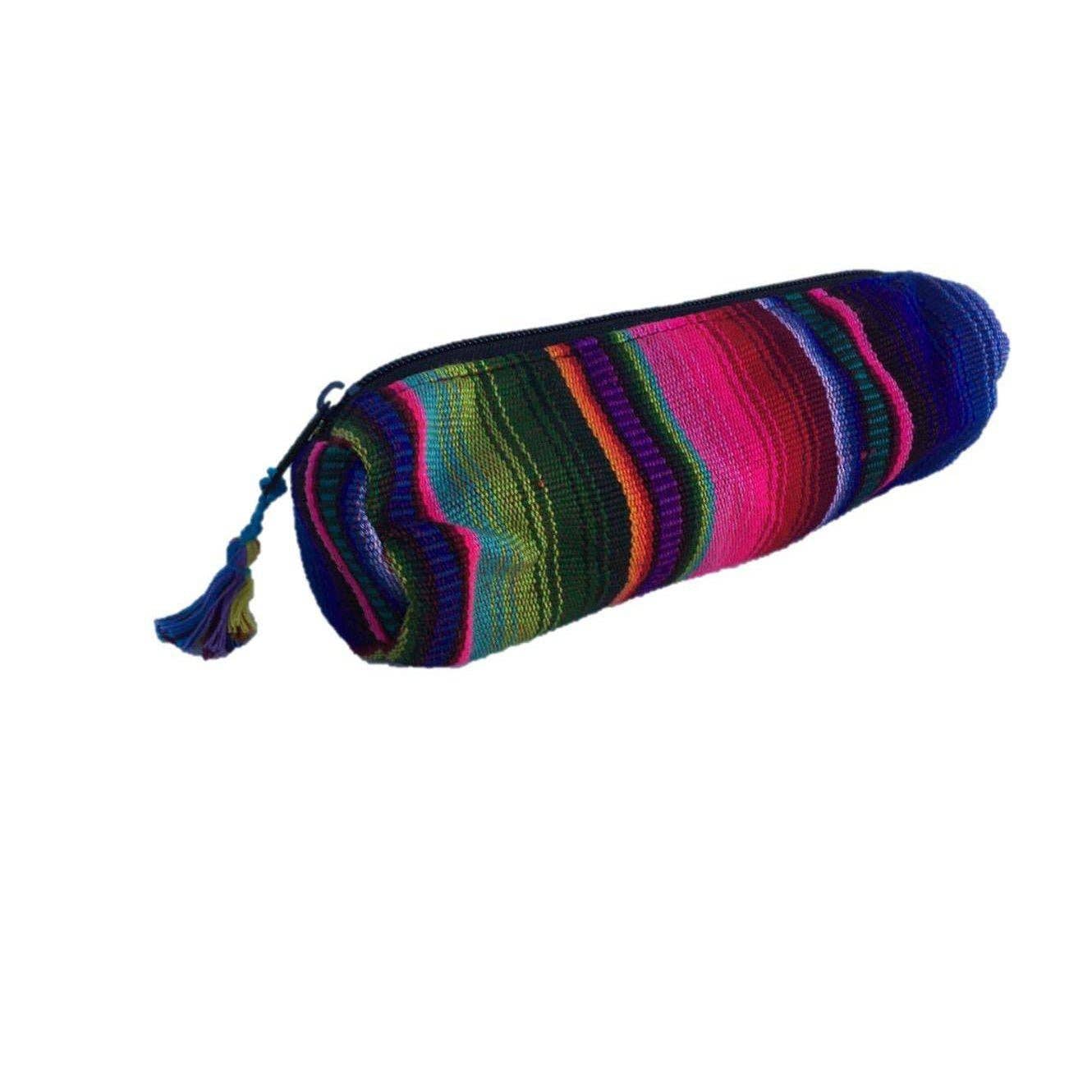 Lumily - Wholesale Pencil Case/Pouch - Hacienda Multicolor Sarape Pencil Case | Makeup Brush Bag5