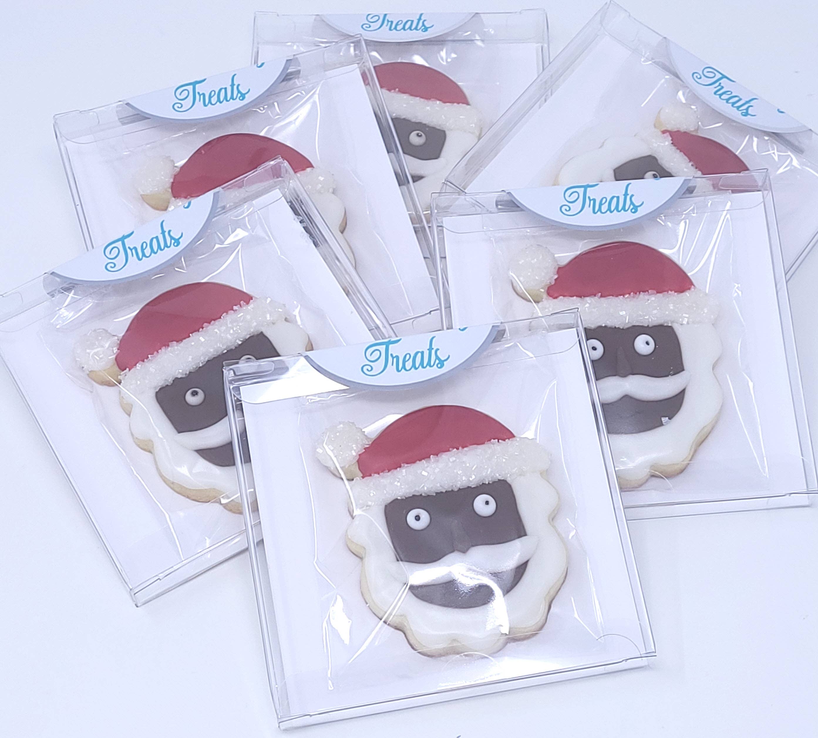 Wild Angel Treats, LLC - Wholesale Cookie - Christmas Santa Face Royal Icing Cookies5