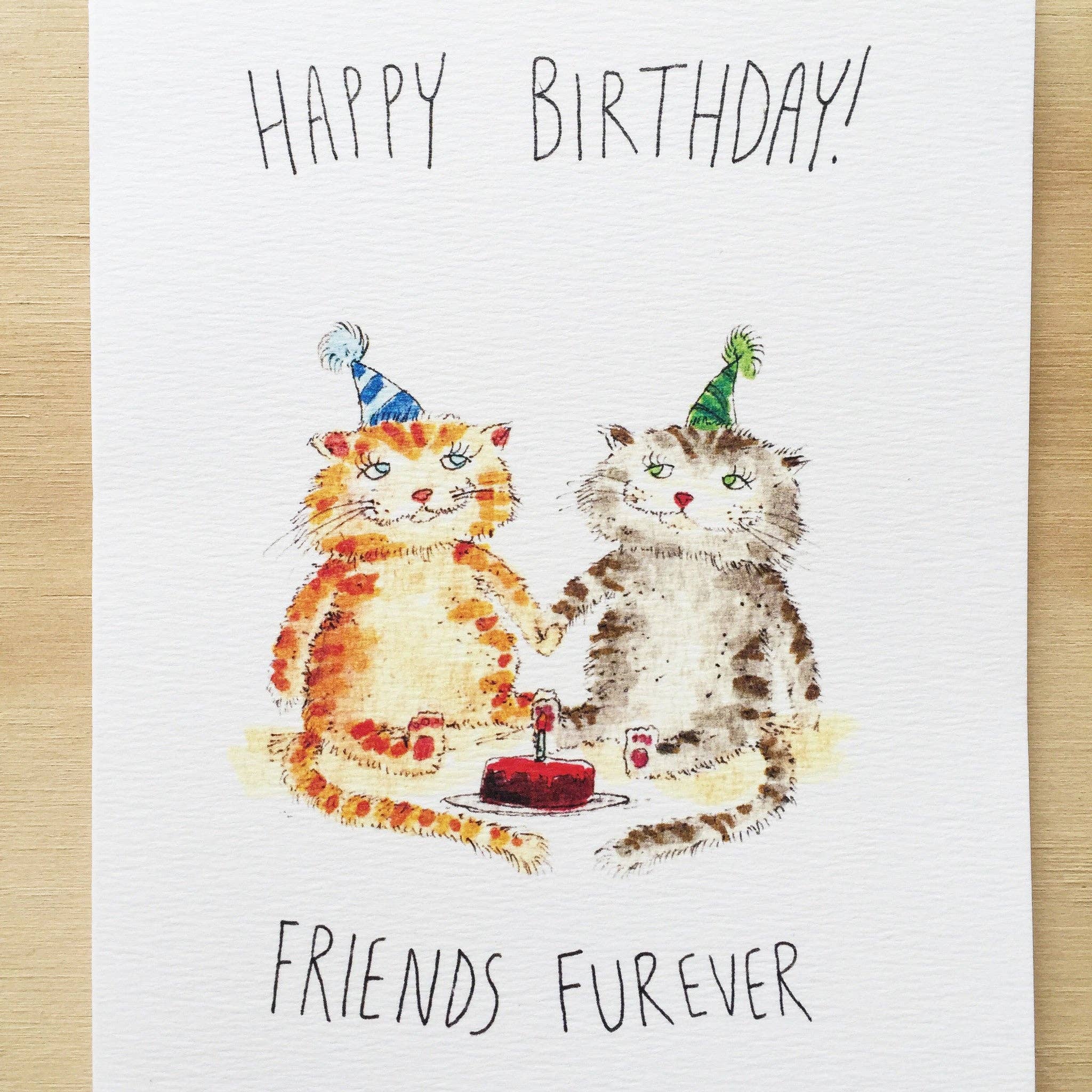 Well Drawn - Wholesale Birthday Card - Happy Birthday, Friends Furever0