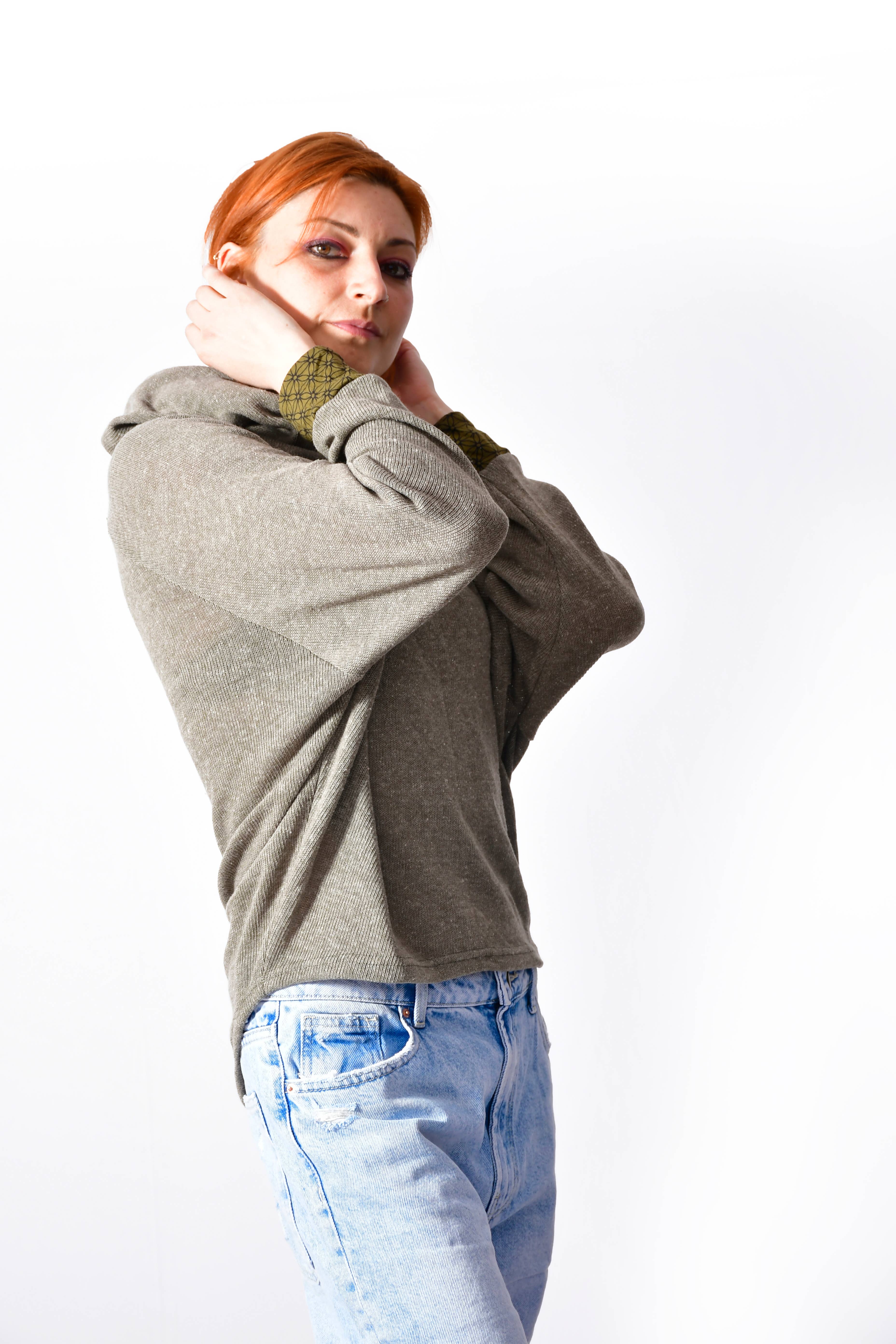 Humanity Centred Designs - Vente Sweat-shirt – femme - Sweatshirt d'hiver doux en tricot SoftKnit Cozy _J 1615