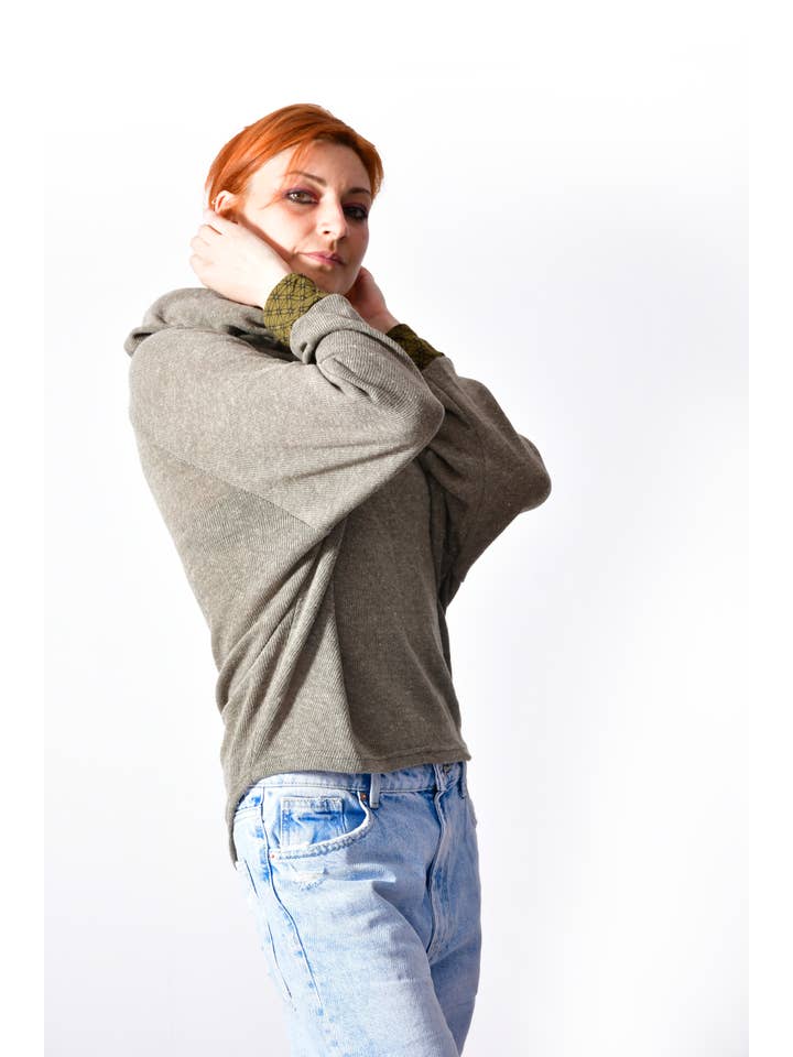 Humanity Centred Designs - Vente Sweat-shirt – femme - Sweatshirt d'hiver doux en tricot SoftKnit Cozy _J 1615