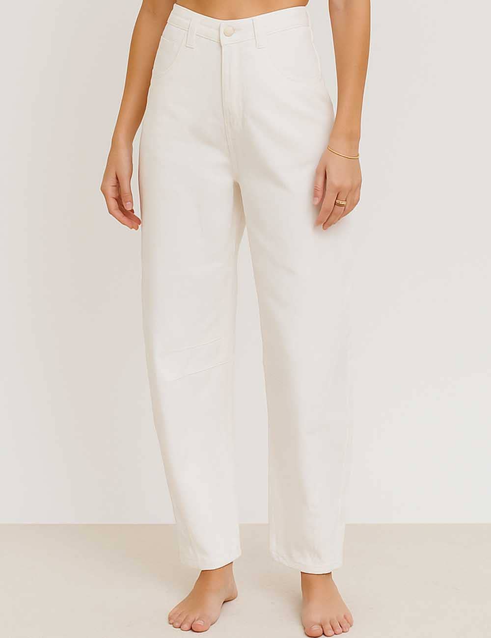 Sweetkama – Engroshandel Jeans - Dame – Damejeans med høj talje og vide ben i tøndeform, Barrel Denim SKP52224