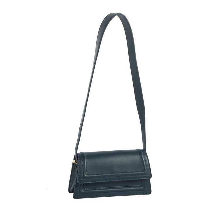Handbag Factory Corp - Wholesale Shoulder Bag - Women's - Structured Layer Flap Shoulder Bag4