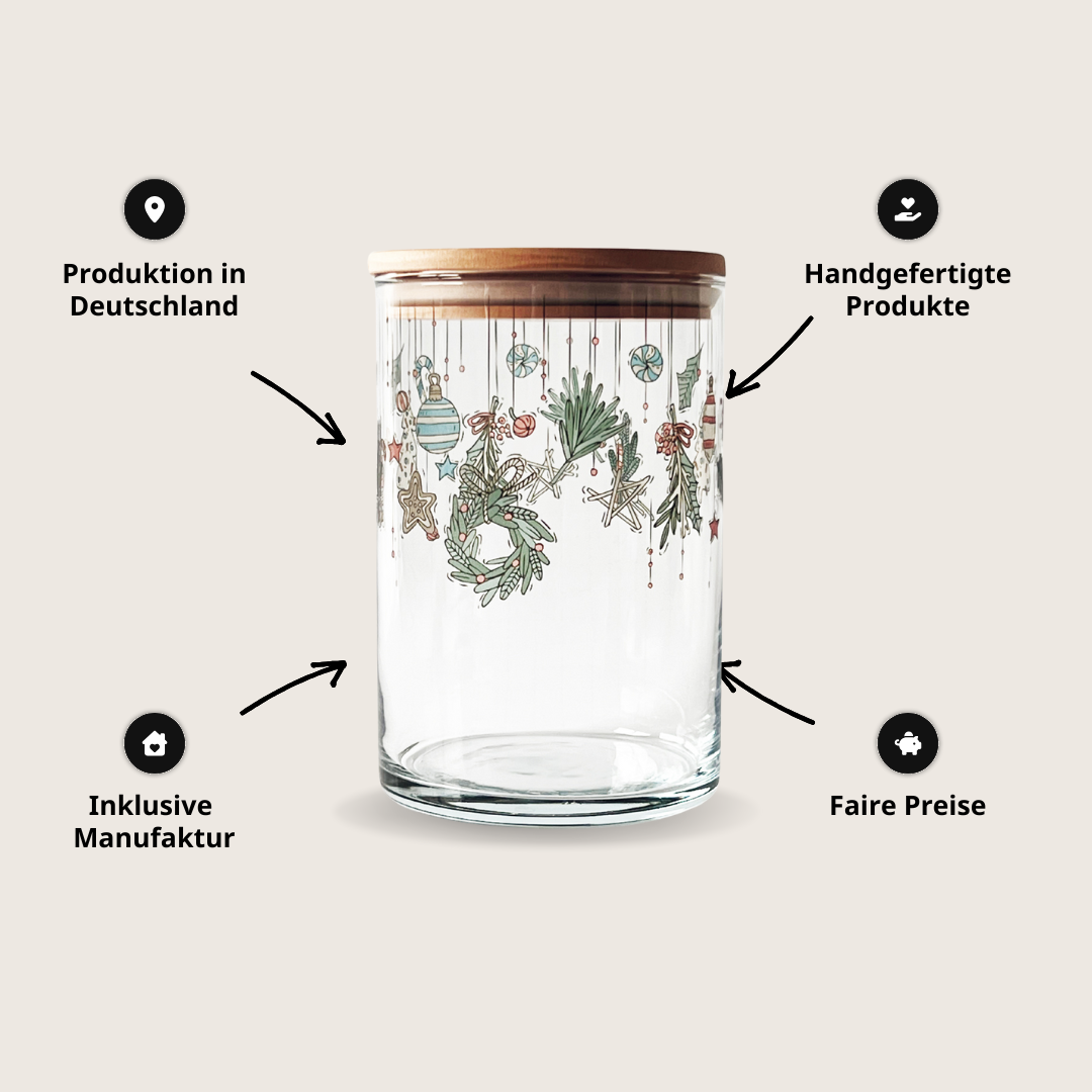 Wunderle GmbH – Großhandel Einmachglas – Vorratsglas Weihnachtszauber – Für süße Momente mit Herz5