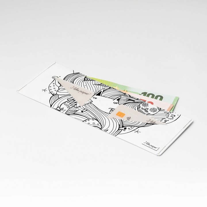 DOODLER Tyvek® Pappwallet Lite/minimale portemonnee voor wholesale door I Like Paper