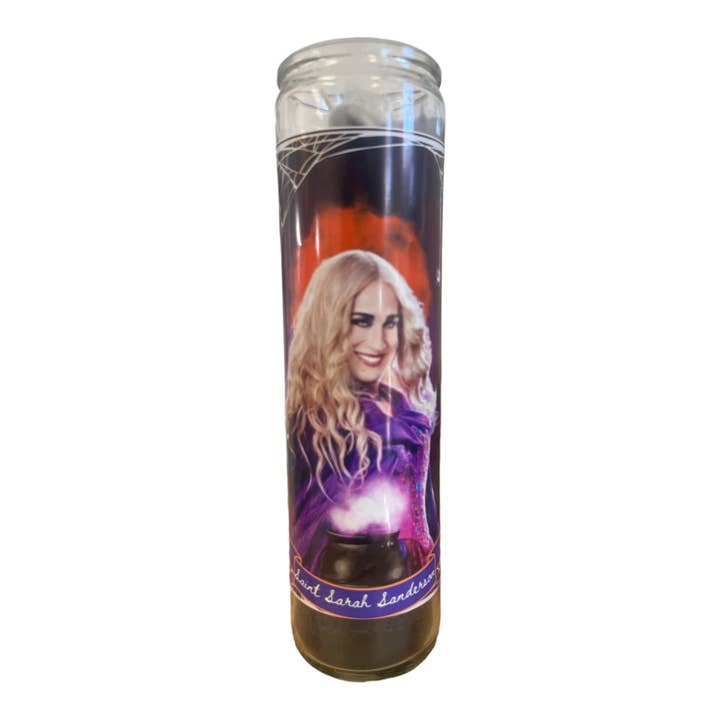 The Luminary and Co. - Wholesale Votive Candle - Hocus Pocus Sanderson Sisters Saint Prayer Candles Set