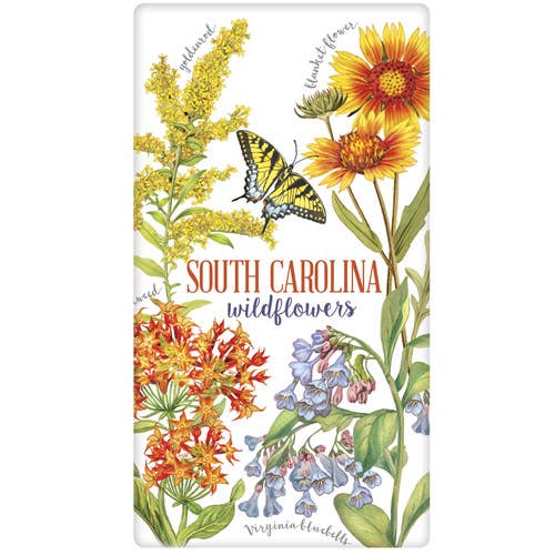 Mary Lake-Thompson Ltd. - Wholesale Tea Towel - South Carolina Flowers Bagged Towel0