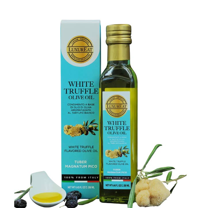 Truffleat srl - Wholesale Olive Oil - Extra virgin olive oil with white truffle 250 ml0