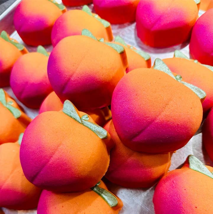 Bath Bomb/Fizz: Peachy for wholesale by KC&D Soap Shop