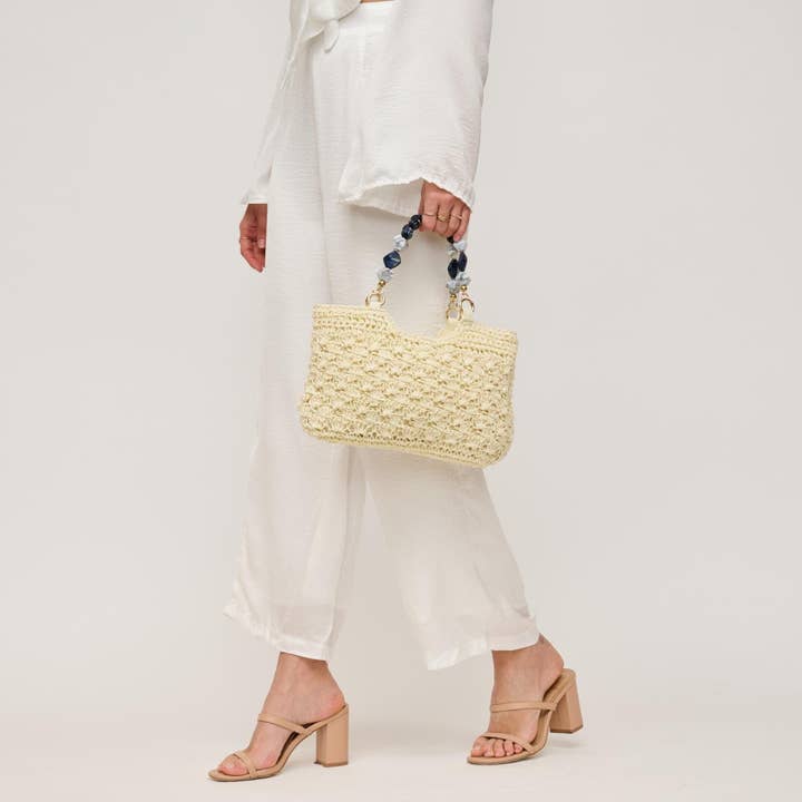 MiMi Wholesale - Wholesale Tote Bag - Women's - 60243 Nora Straw Mini Crochet Tote Bag